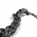 Silver Cross Skull Rolo Chain Bracelet TB30