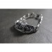 Silver Skull & Rose Bracelet TB31