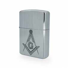 Silver Masonic Windproof Lighter LG2500