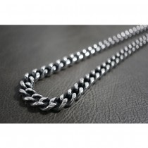 Silver & Black Smooth Rolo Necklace TN78