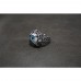 Heavy Silver Ring with Blue Eye Ball TR252