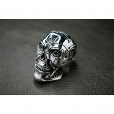 925 Sterling Silver Skull Ring for Terminator Salvation Fans SR800