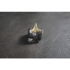 Silver & Gold Indian Eagle Ring TR197
