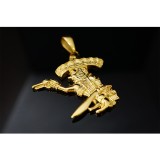 Gold Bandido Mexican Pendant TP87